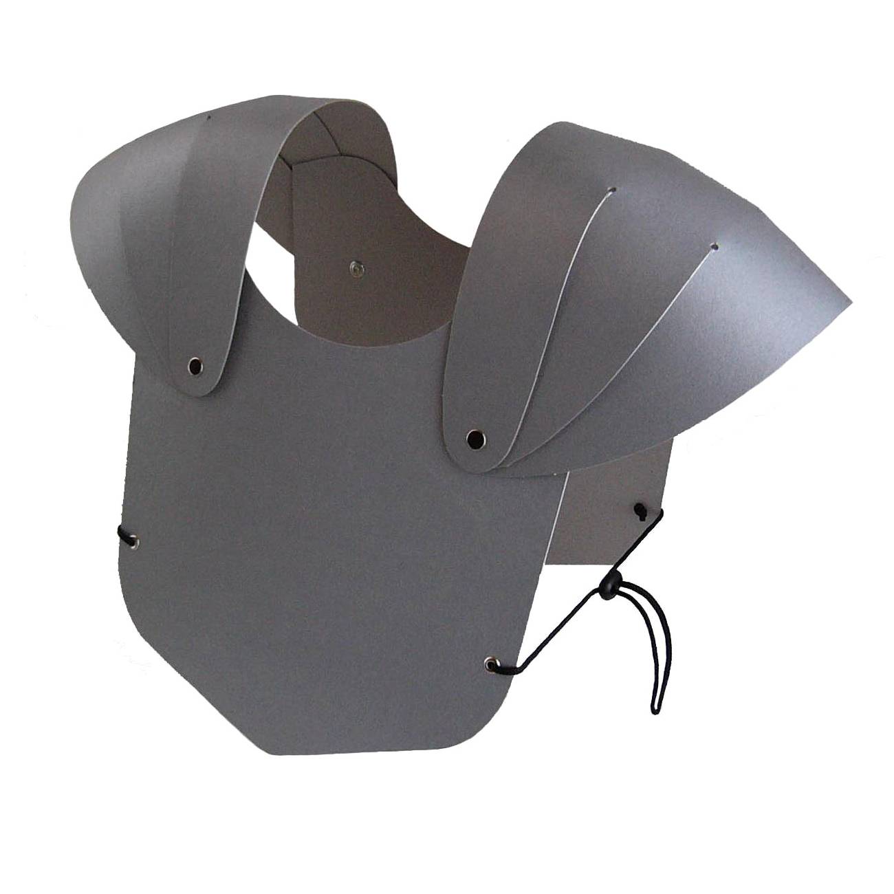 BestSaller 1312 Brustpanzer für Kinder, stabiler Karton, fertig montiert, silber