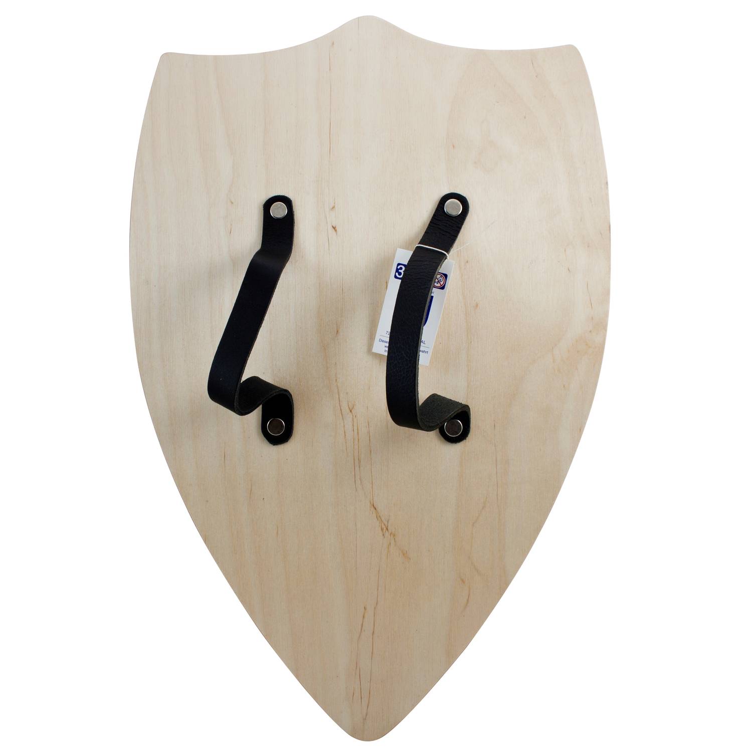 BestSaller 1161 Ritterschild "Fire Dragon" mit Drachen Motiv, Holz, 49 x 32 cm, blau/orange