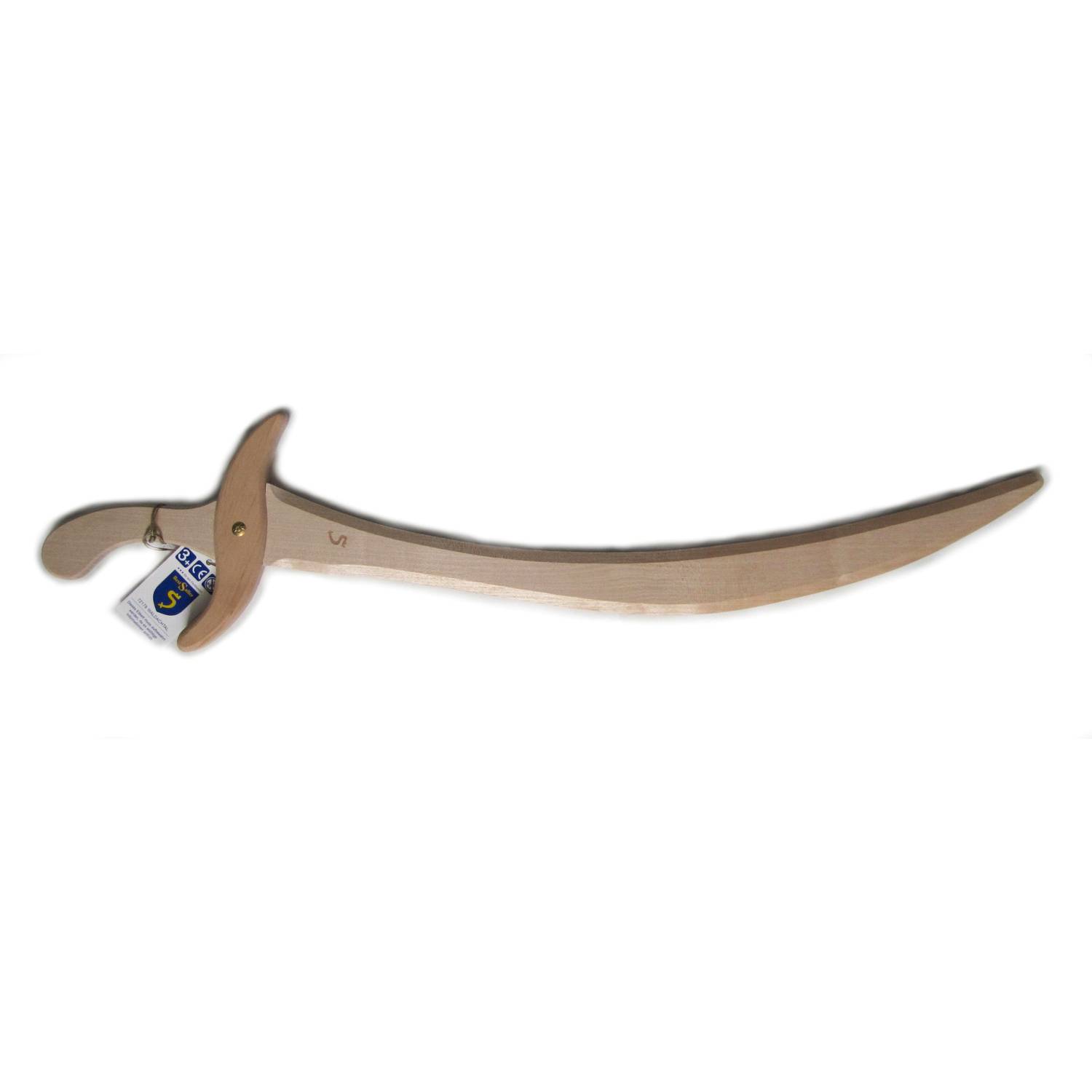 BestSaller 1125 Piratensäbel Captain Cord aus Holz, ungeölt, 65cm lang, natur