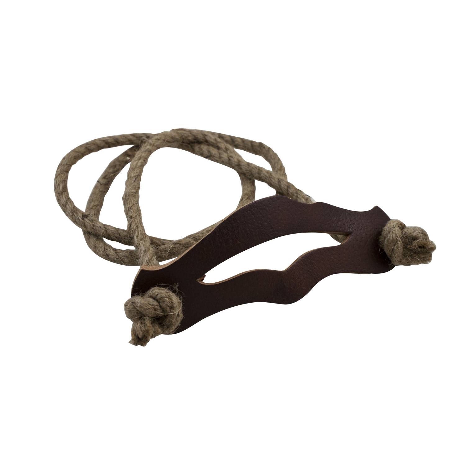 BestSaller 1003 Ritter Schwerthalter aus Leder mit Hanfseil, 100 cm, natur