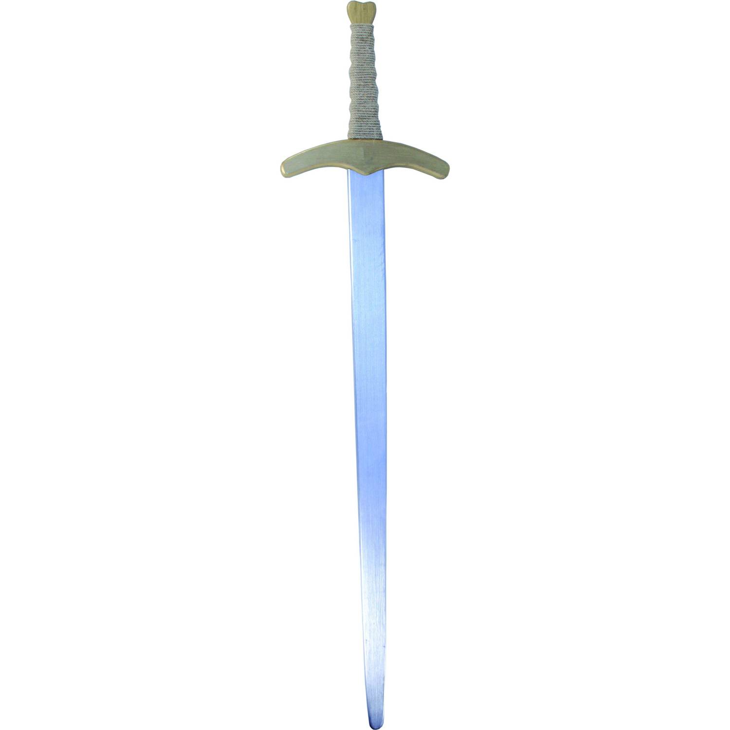 BestSaller 1006 Ritter Zweihand Prunkschwert, Holz, 110 cm, mit Leinengriff, gold/silber