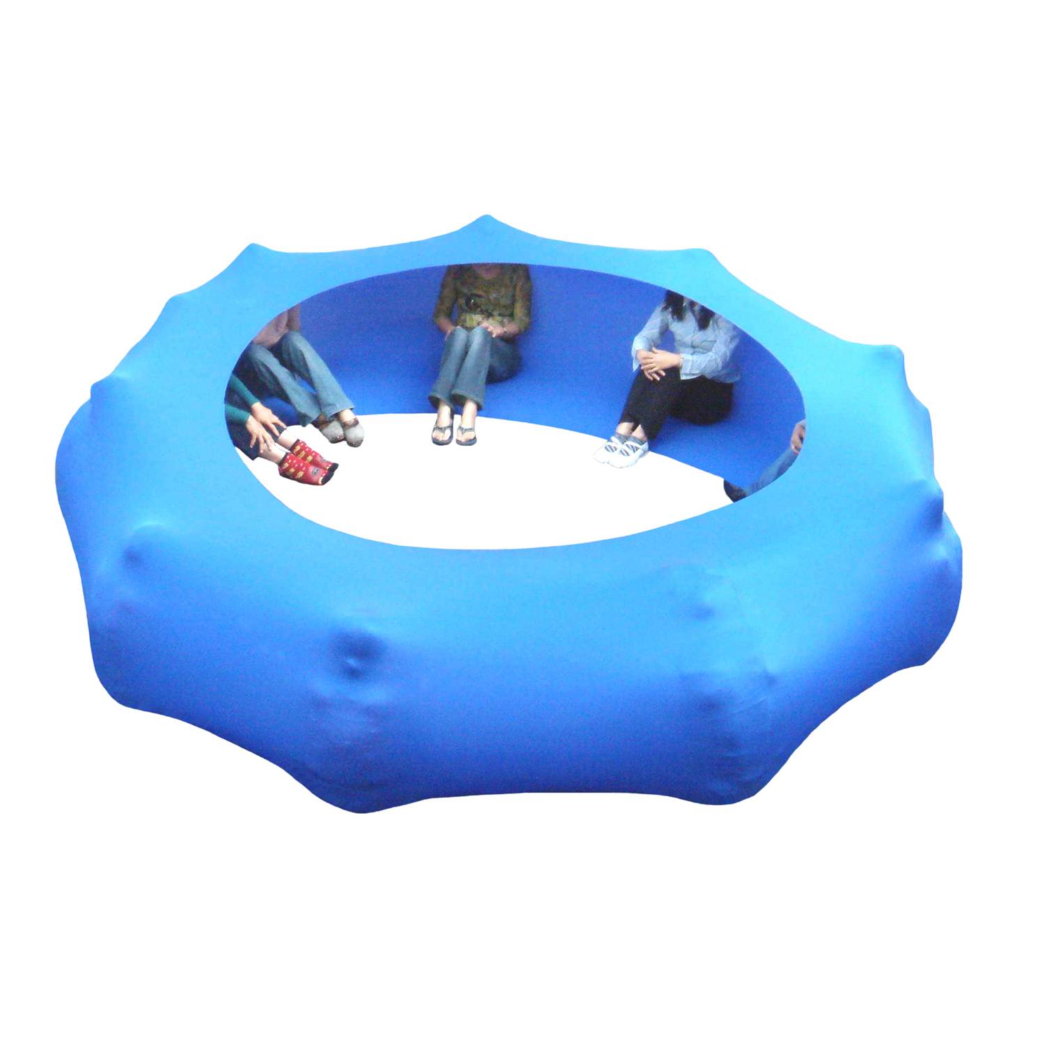 EDUPLAY 170-232 Kooperationsschlauch aus Elastan, Umfang 750 cm, Höhe 140 cm, blau