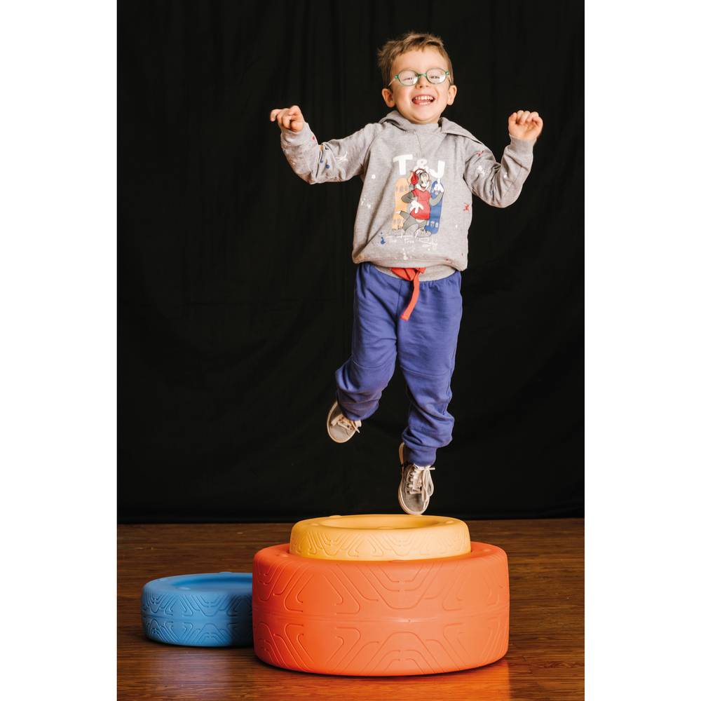 EDUPLAY 170323 Motorikreifen Ø 40 cm, Kunststoff, blau