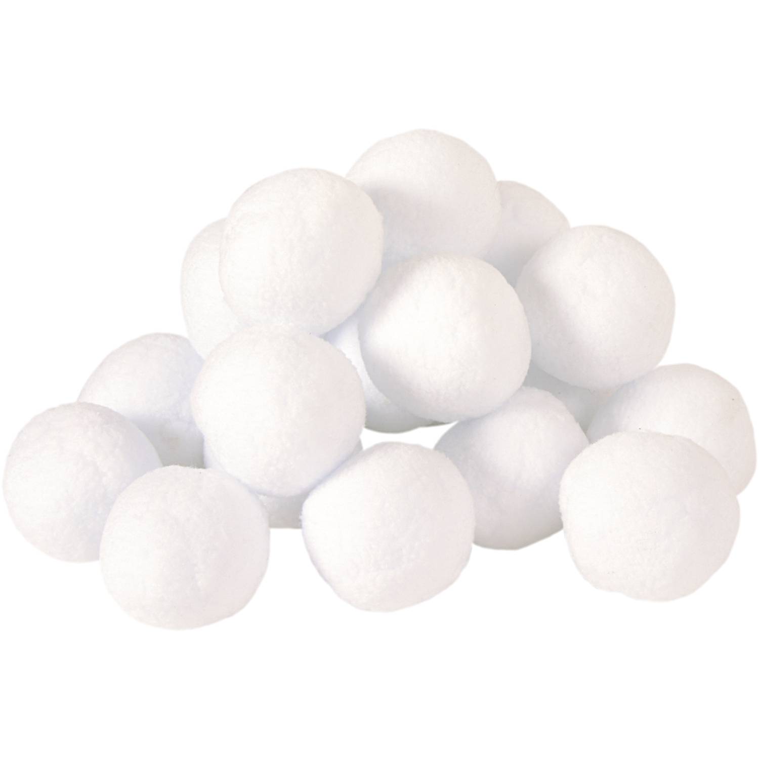 EDUPLAY 170331 Schneebälle, Ø 7,5 cm, weiß (20er Pack)