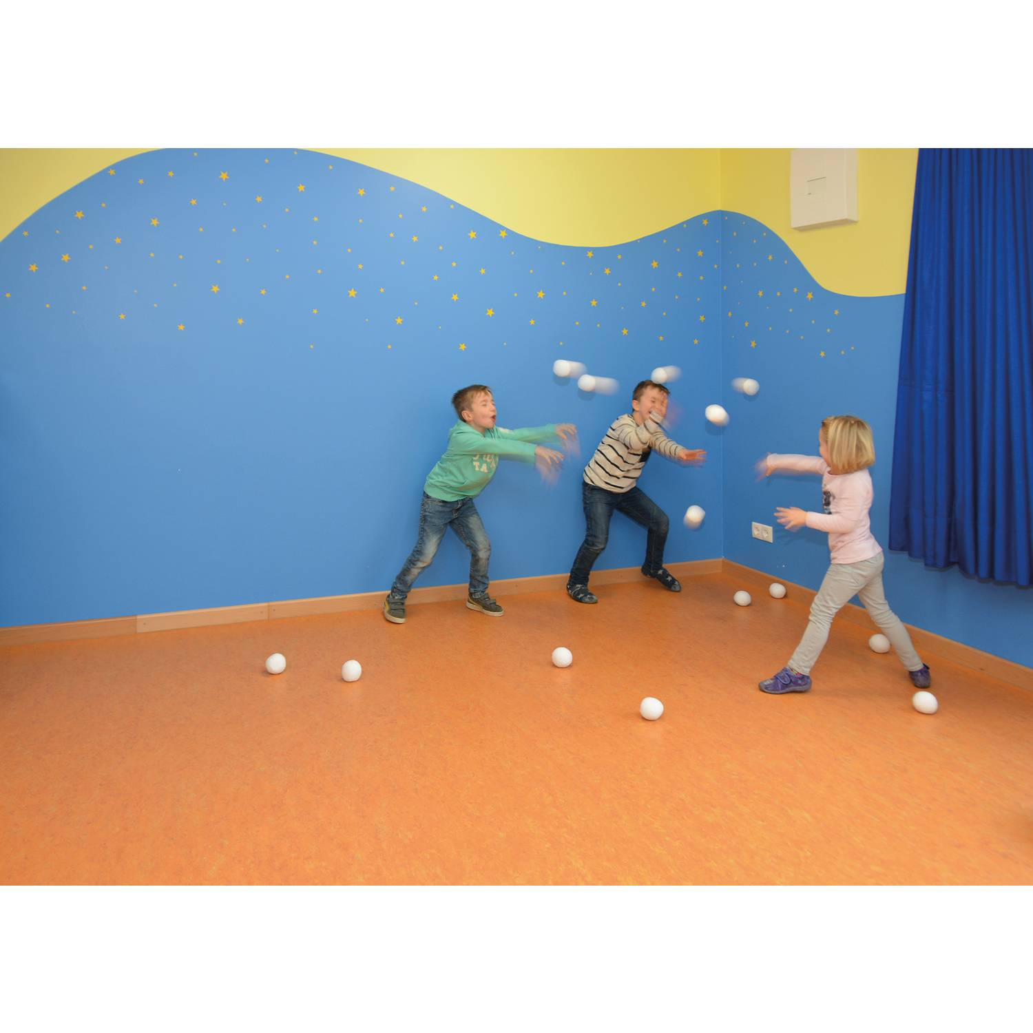 EDUPLAY 170331 Schneebälle, Ø 7,5 cm, weiß (20er Pack)