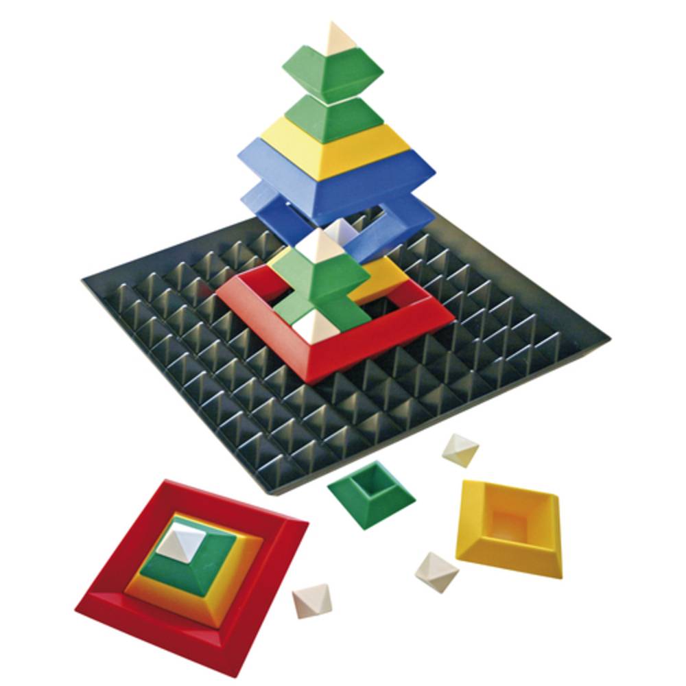 EDUPLAY 120-074 Triangle Puzzle mit Base, 24-teilig, bunt (1 Set)