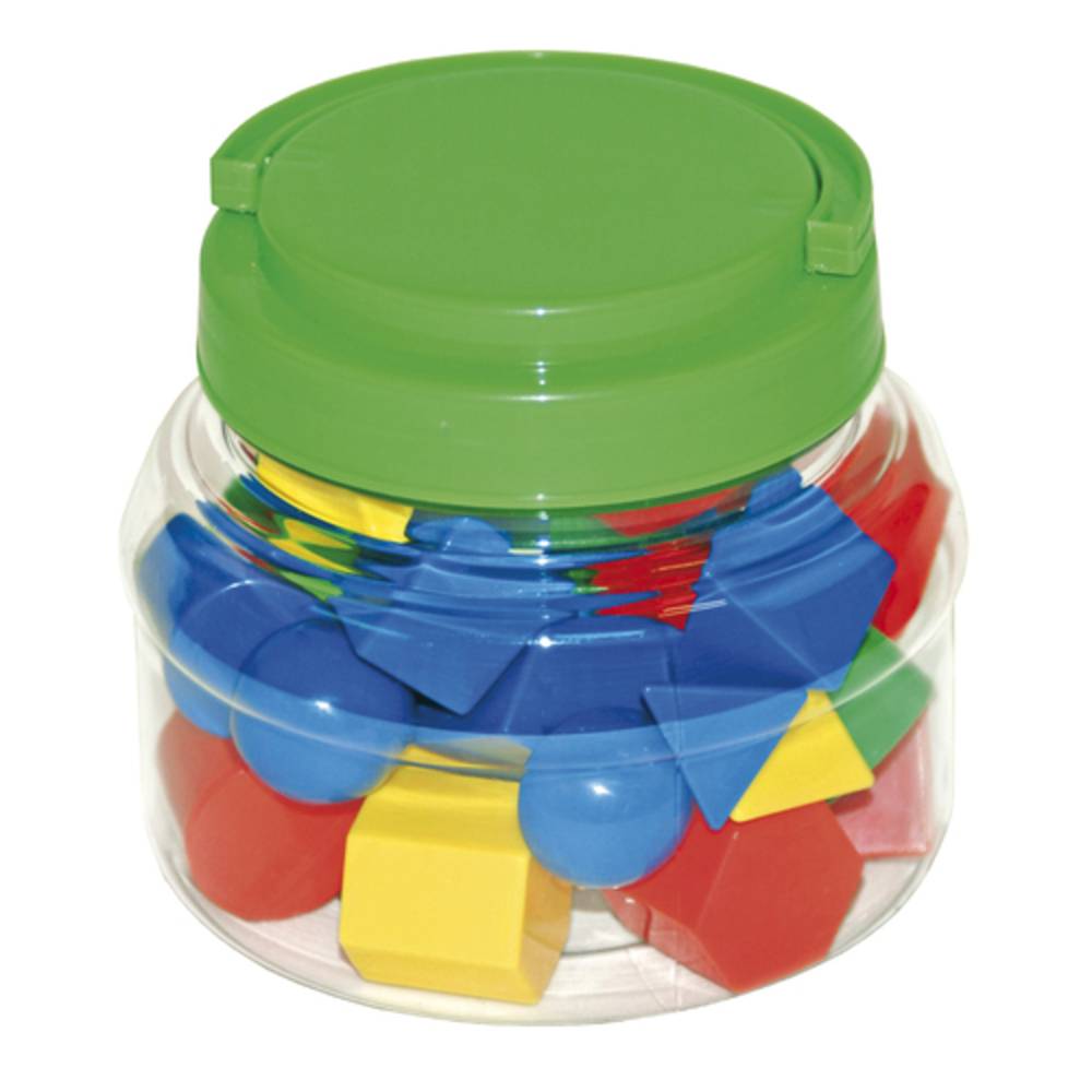 EDUPLAY 120-153 Geo Formen im Schraubglas, bunt, 40-teilig (1 Set)