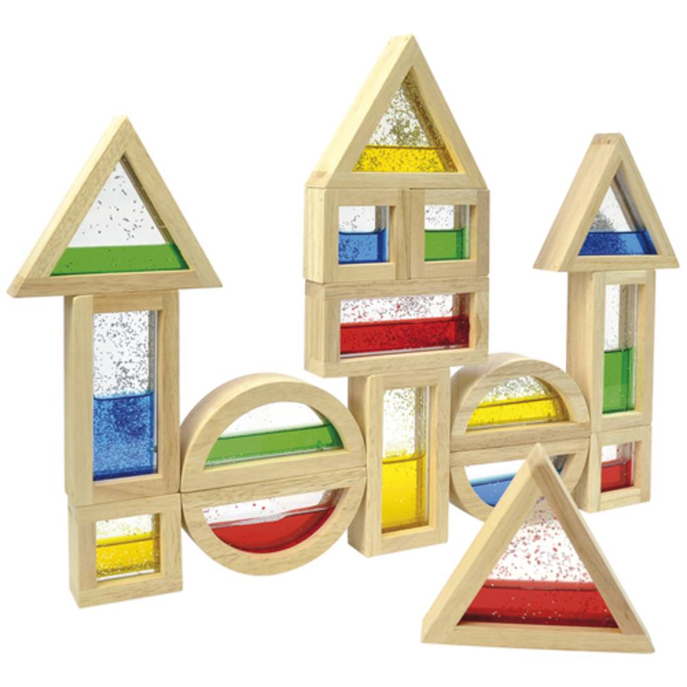 EDUPLAY 120-159 Blocks mit Glitter, bunt, 16-teilig (1 Set)