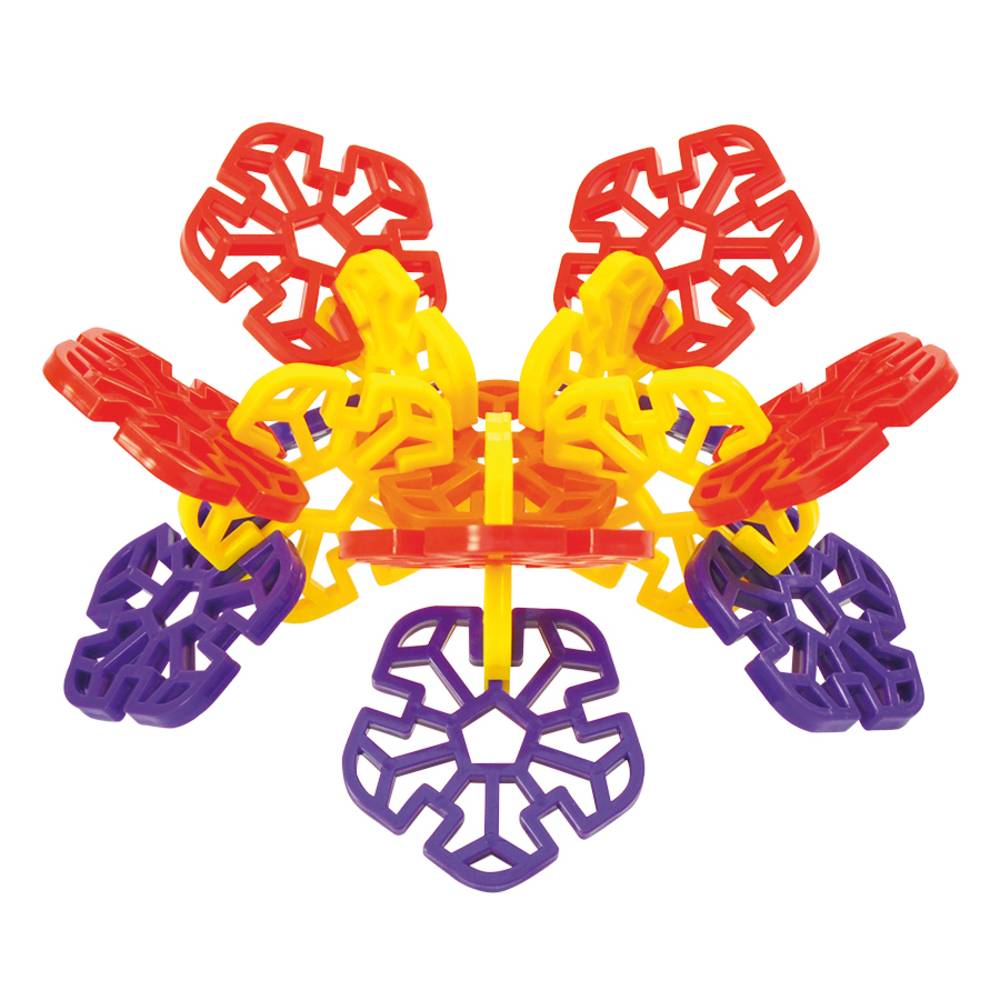 EDUPLAY 120-235 Steckrosetten, 6 Formen & Farben, mit Aufbewahrungsbox, mehrfarbig, 216-teilig (1 Set)