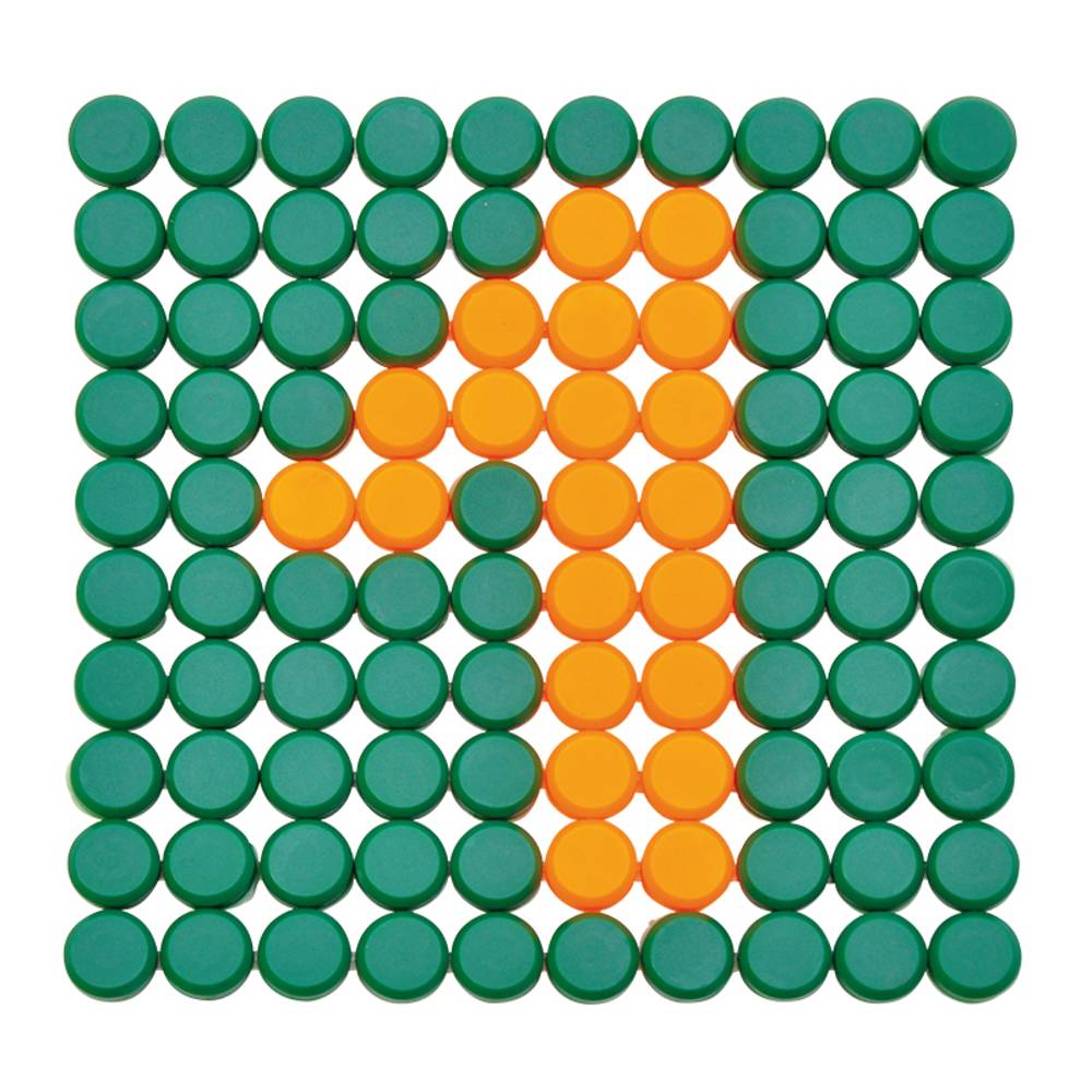 EDUPLAY 120-236 Knopfplatten, 1000 Knöpfe & 10 Platten mit Aufbewahrungsbox, mehrfarbig, 1010-teilig (1 Set)