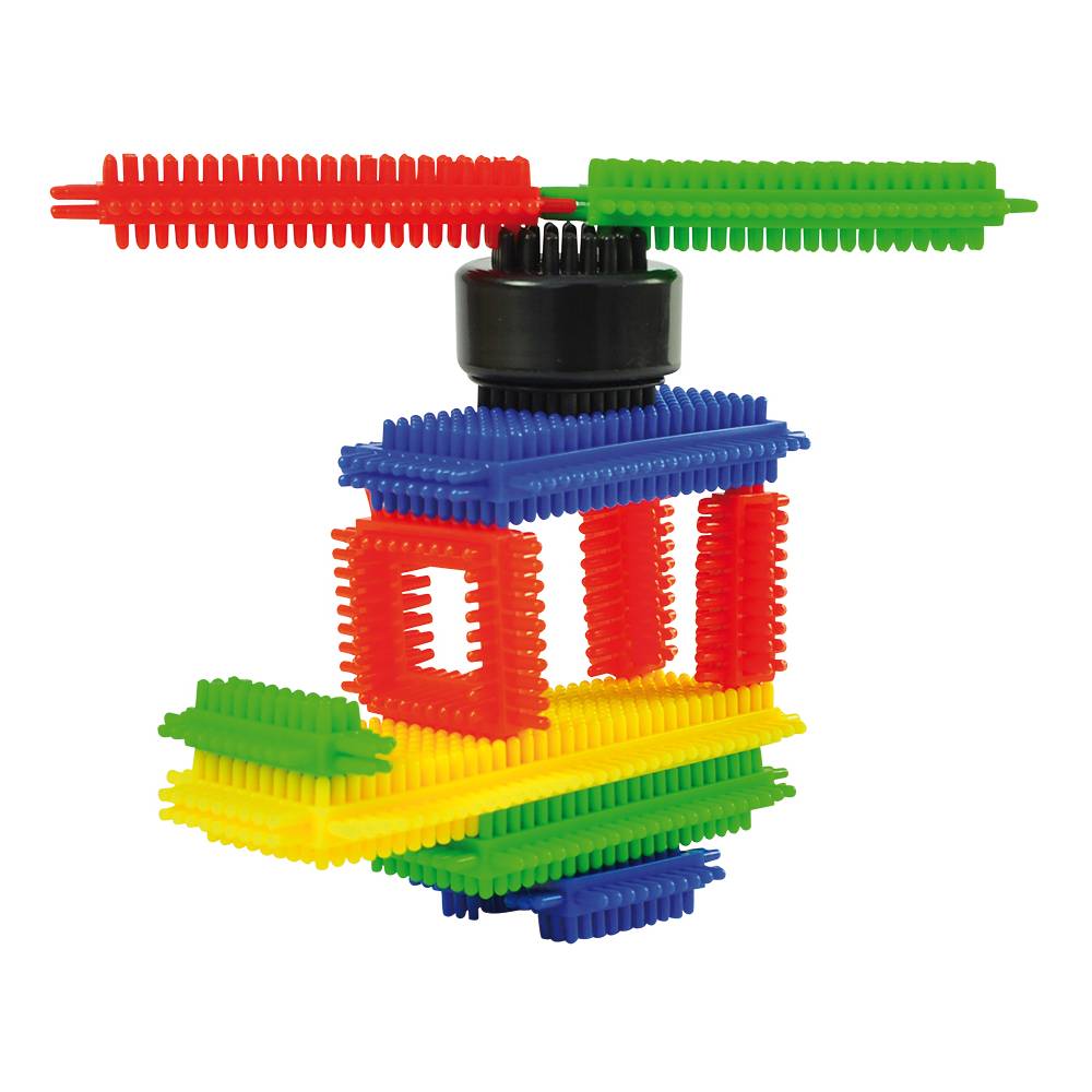 EDUPLAY 120-237 Noppen Bausteine aus Kunststoff 108 Teile mit Aufbewahrungsbox, mehrfarbig