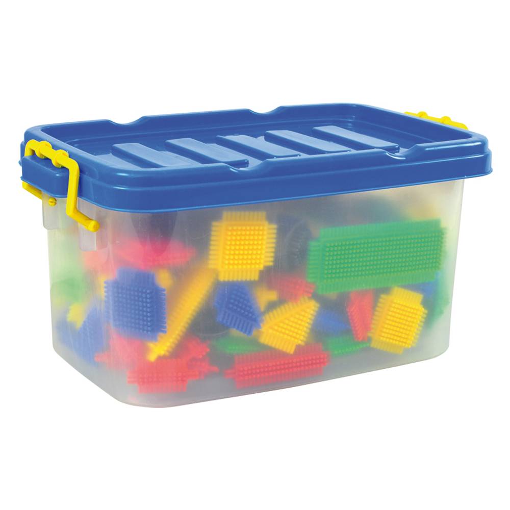 EDUPLAY 120-237 Noppen Bausteine aus Kunststoff 108 Teile mit Aufbewahrungsbox, mehrfarbig