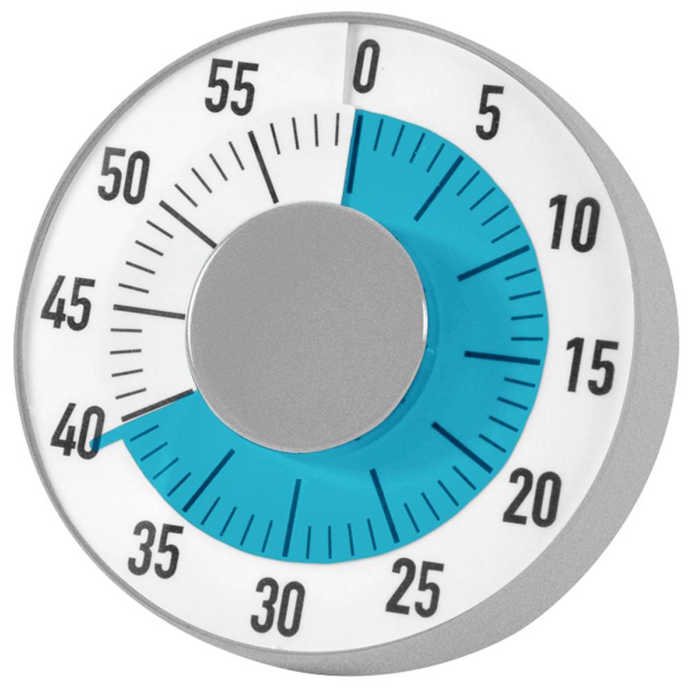 EDUPLAY 120-239 Lernuhr Zeitzeiger mit Standfuß und Aufhängung, ca. Ø 15 cm, weiß