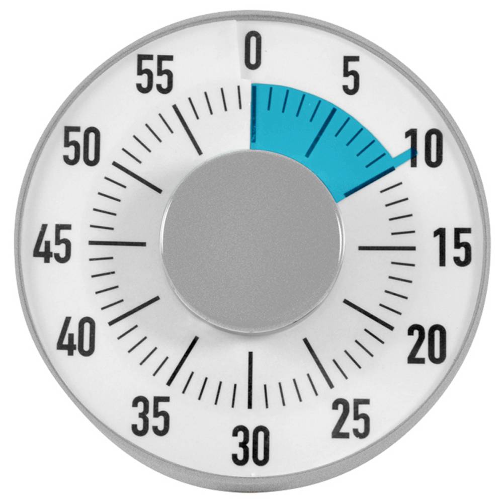 EDUPLAY 120-239 Lernuhr Zeitzeiger mit Standfuß und Aufhängung, ca. Ø 15 cm, weiß