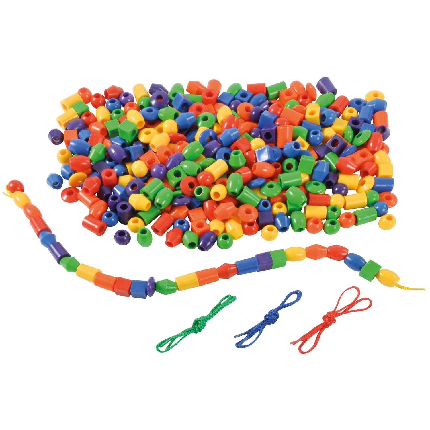 EDUPLAY 120303 Fädelperlen gemischt, bunt, 364-teilig (1 Set)