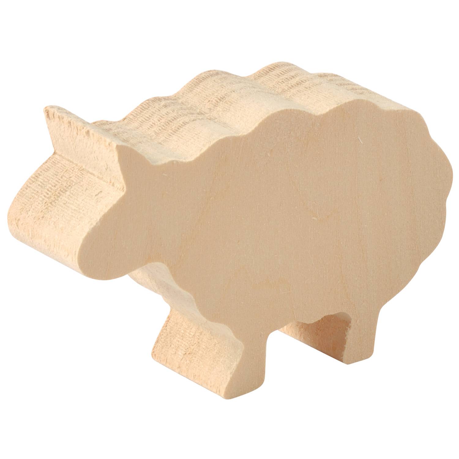 EDUPLAY 210202 Schnitzholz Bauernhof, natur, 3-teilig (1 Set)