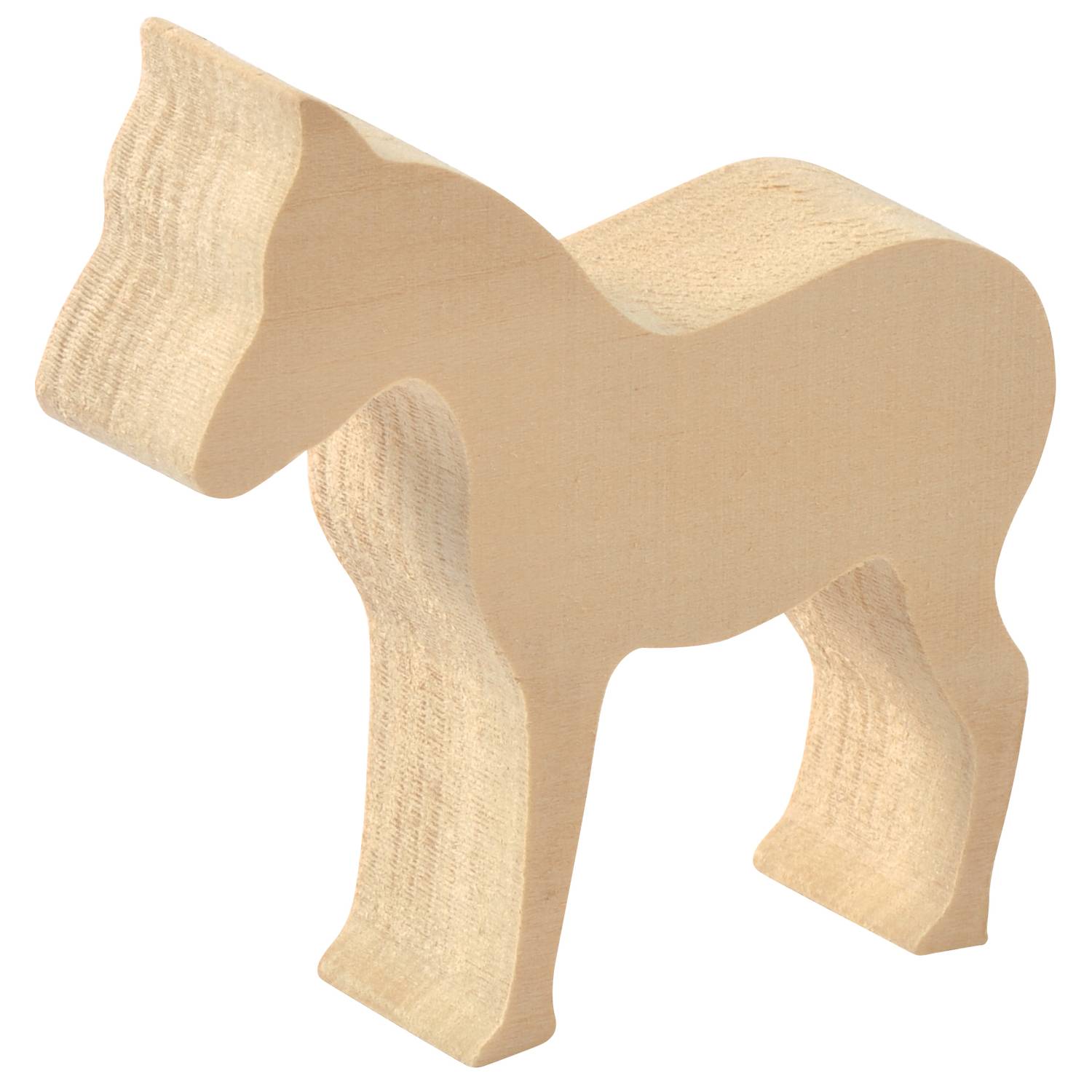 EDUPLAY 210202 Schnitzholz Bauernhof, natur, 3-teilig (1 Set)