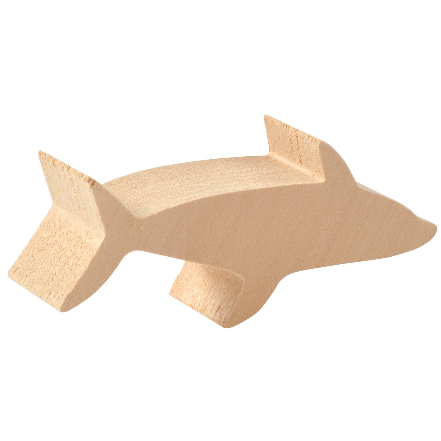 EDUPLAY 210203 Schnitzholz Meerestiere, natur, 3-teilig (1 Set)