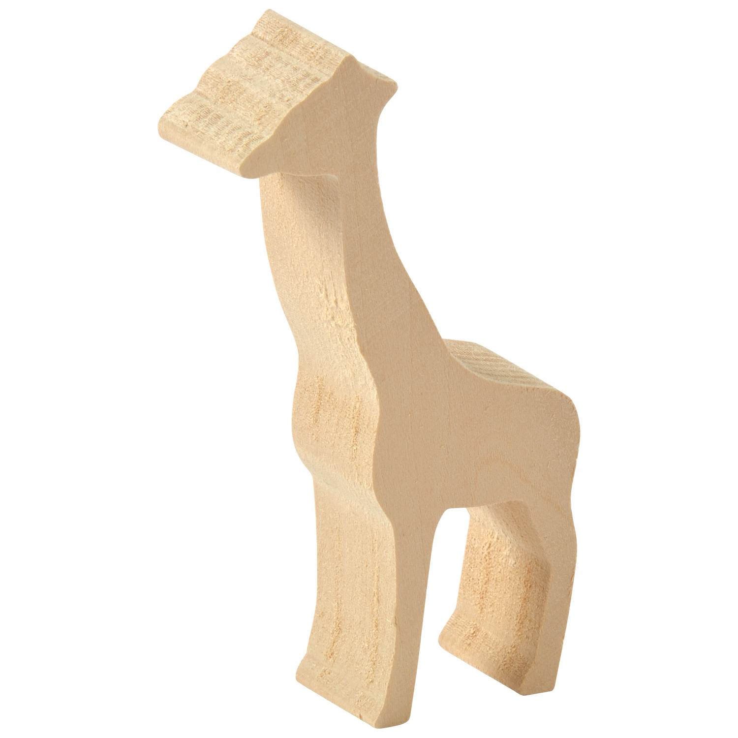 EDUPLAY 210204 Schnitzholz Zootiere, natur, 3-teilig (1 Set)