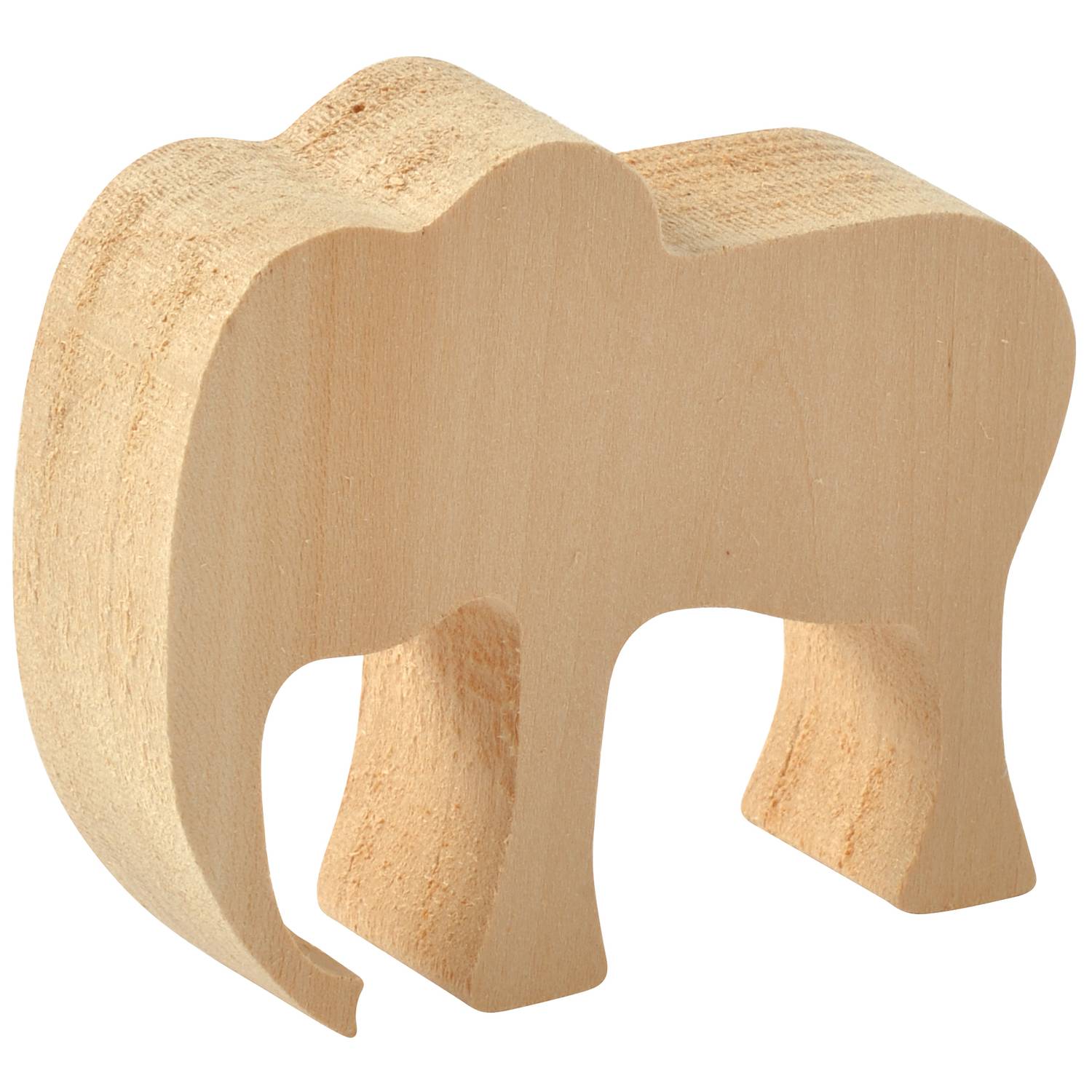 EDUPLAY 210204 Schnitzholz Zootiere, natur, 3-teilig (1 Set)