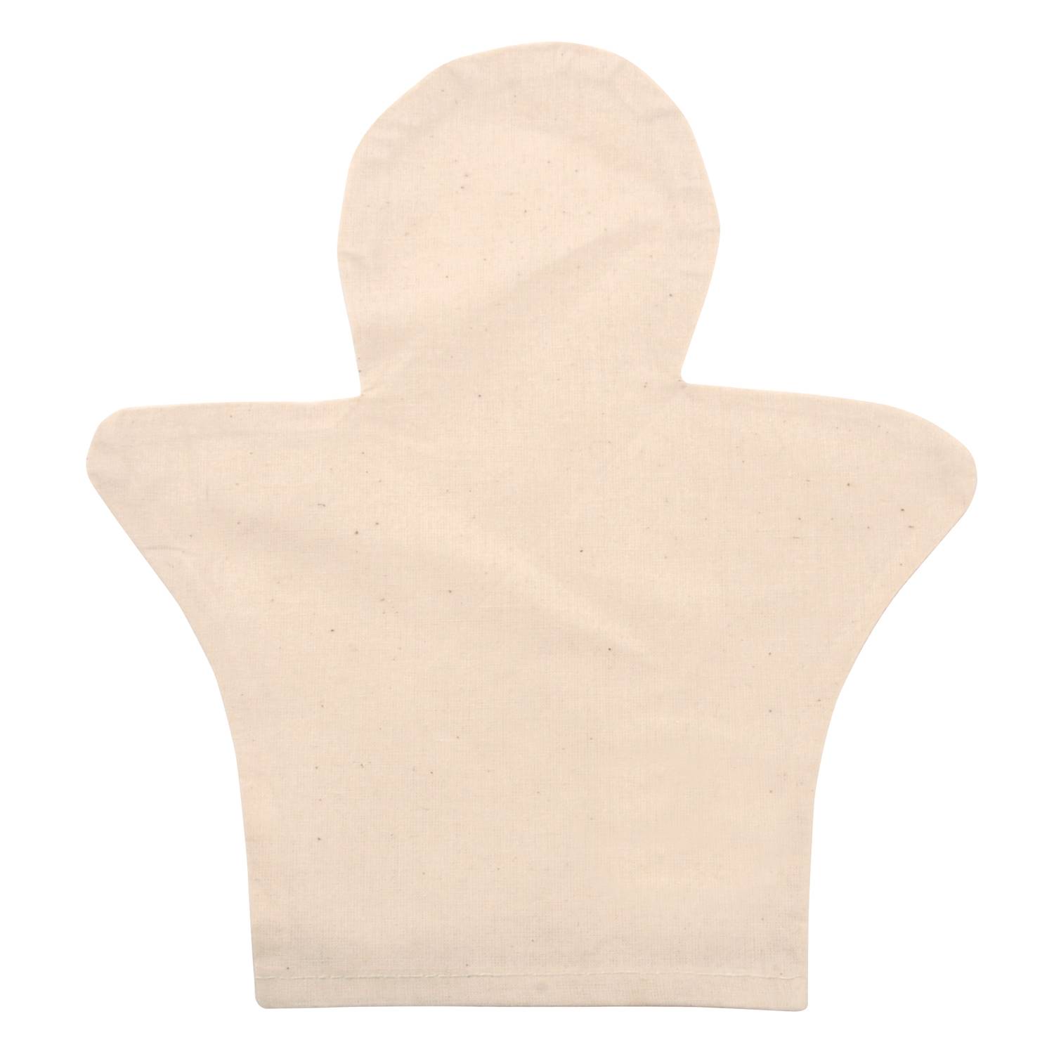 EDUPLAY 230038 Handspielpuppe, 100% Baumwolle, 20 x 22,5 cm, blanko, natur (4er Pack)