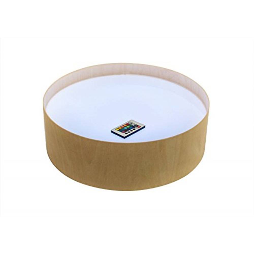 EDUPLAY 110236 Leuchtkübel für Sandmalen, Ø 47 cm, 15 cm hoch, natur