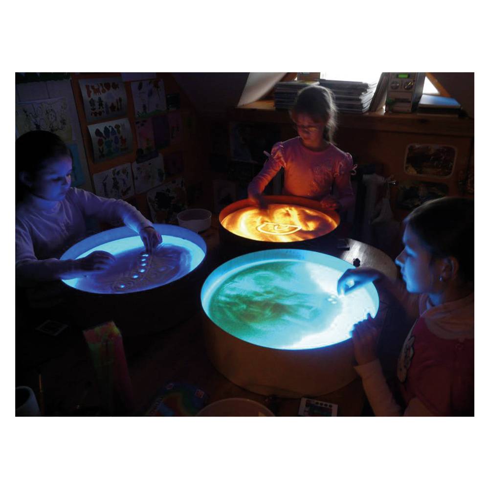EDUPLAY 110236 Leuchtkübel für Sandmalen, Ø 47 cm, 15 cm hoch, natur
