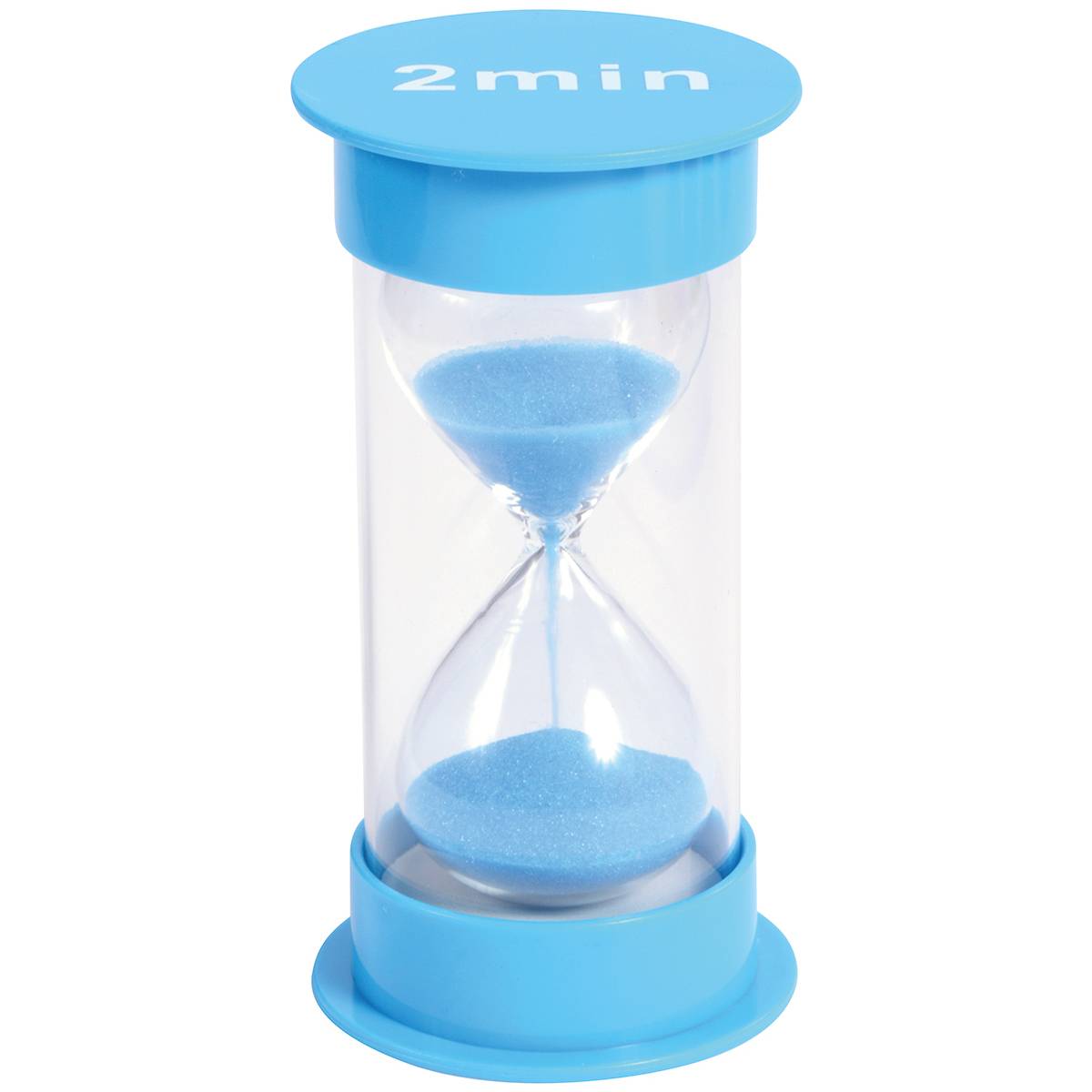 EDUPLAY 120440 Sanduhr 2 min, Ø 6,5 x 12 cm hoch, hellblau