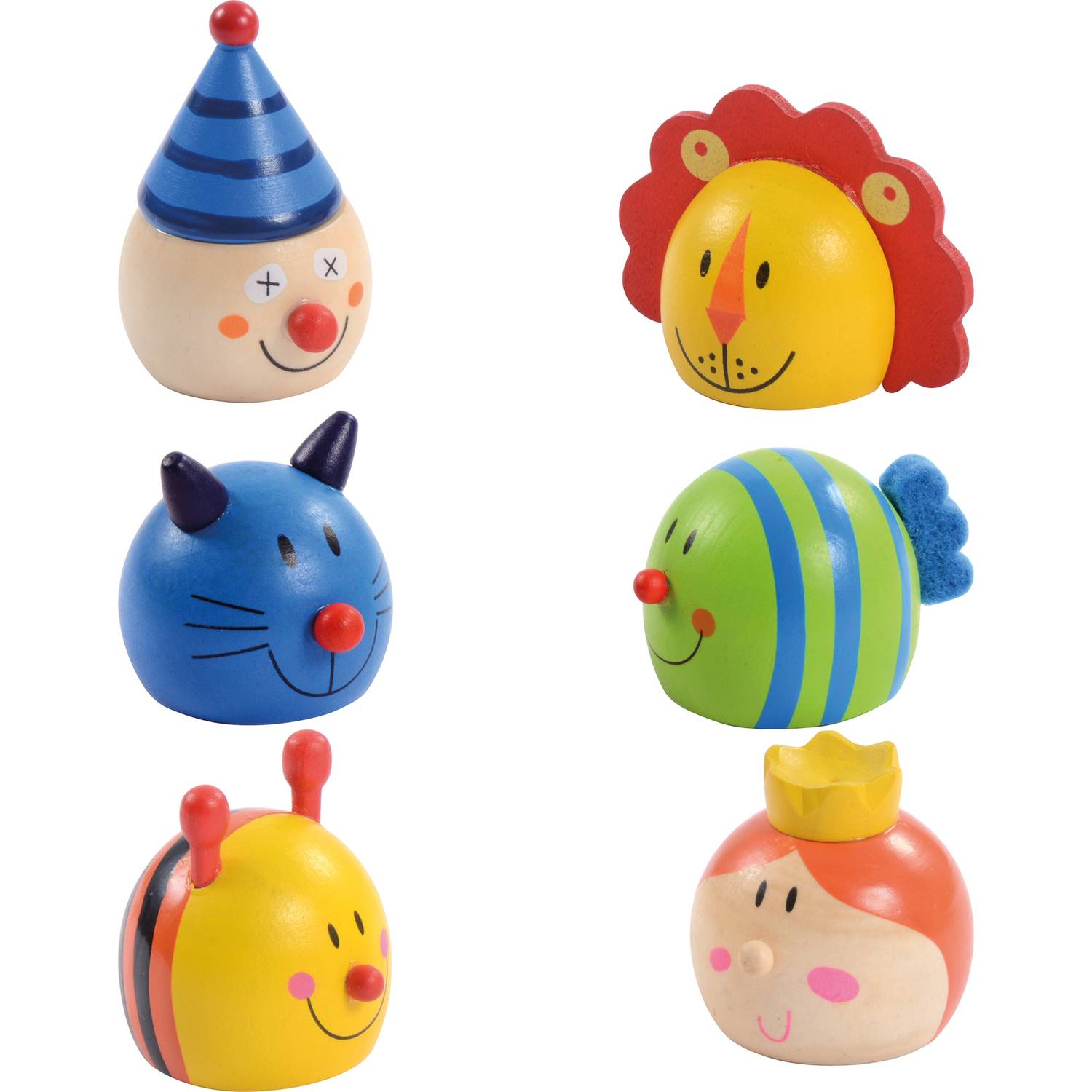 EDUPLAY 130253 Bleistift Spitzer, Holz, Ø 4 cm, bunt (Modell zufällig, 1 Stück)