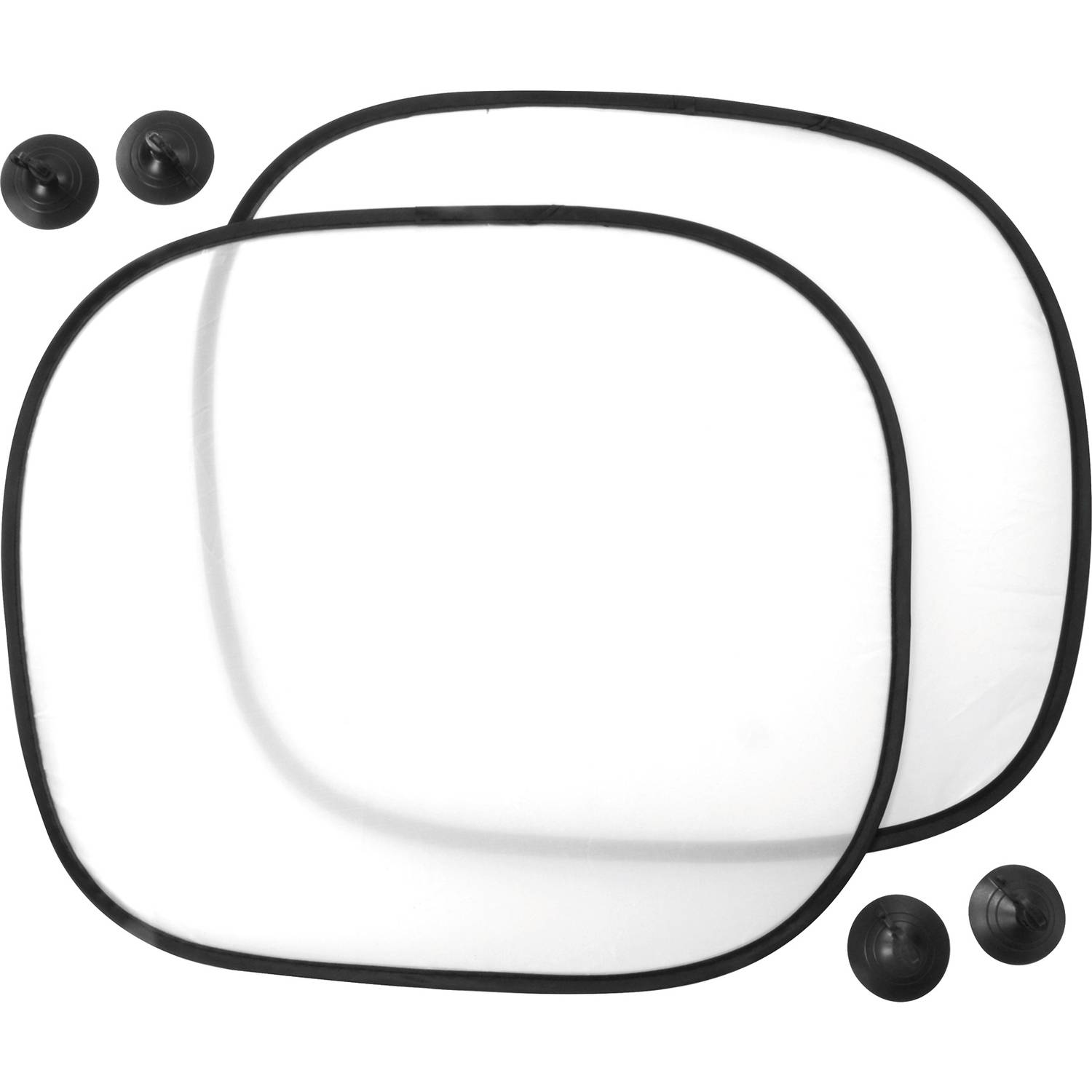 EDUPLAY 240187 Sonnenschutz zum Selbstbemalen, 49 x 38 cm, schwarz/weiß, 2-teilig (1 Set)