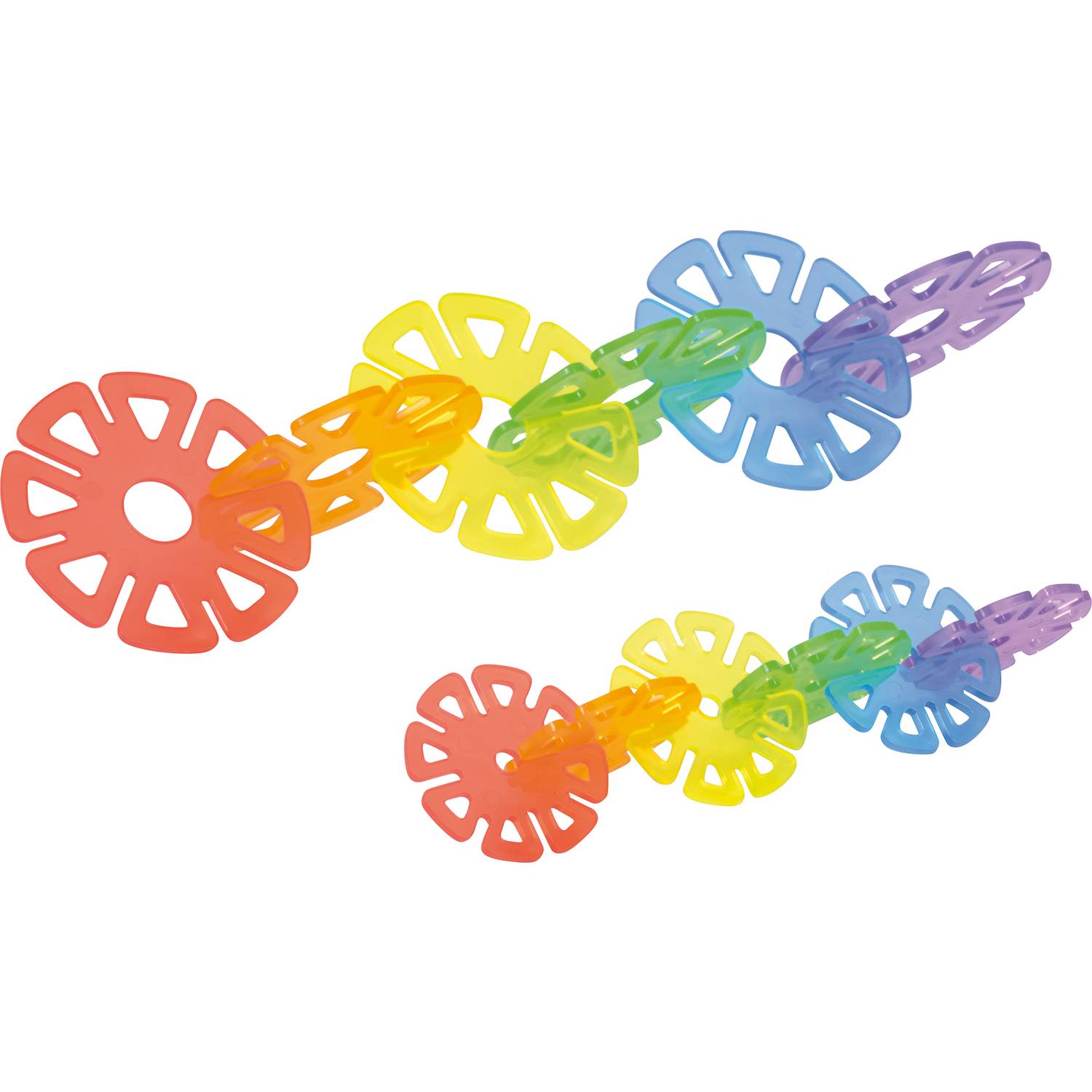 EDUPLAY 120571 Steckblumen transparent, transparent, 640-teilig (1 Set)