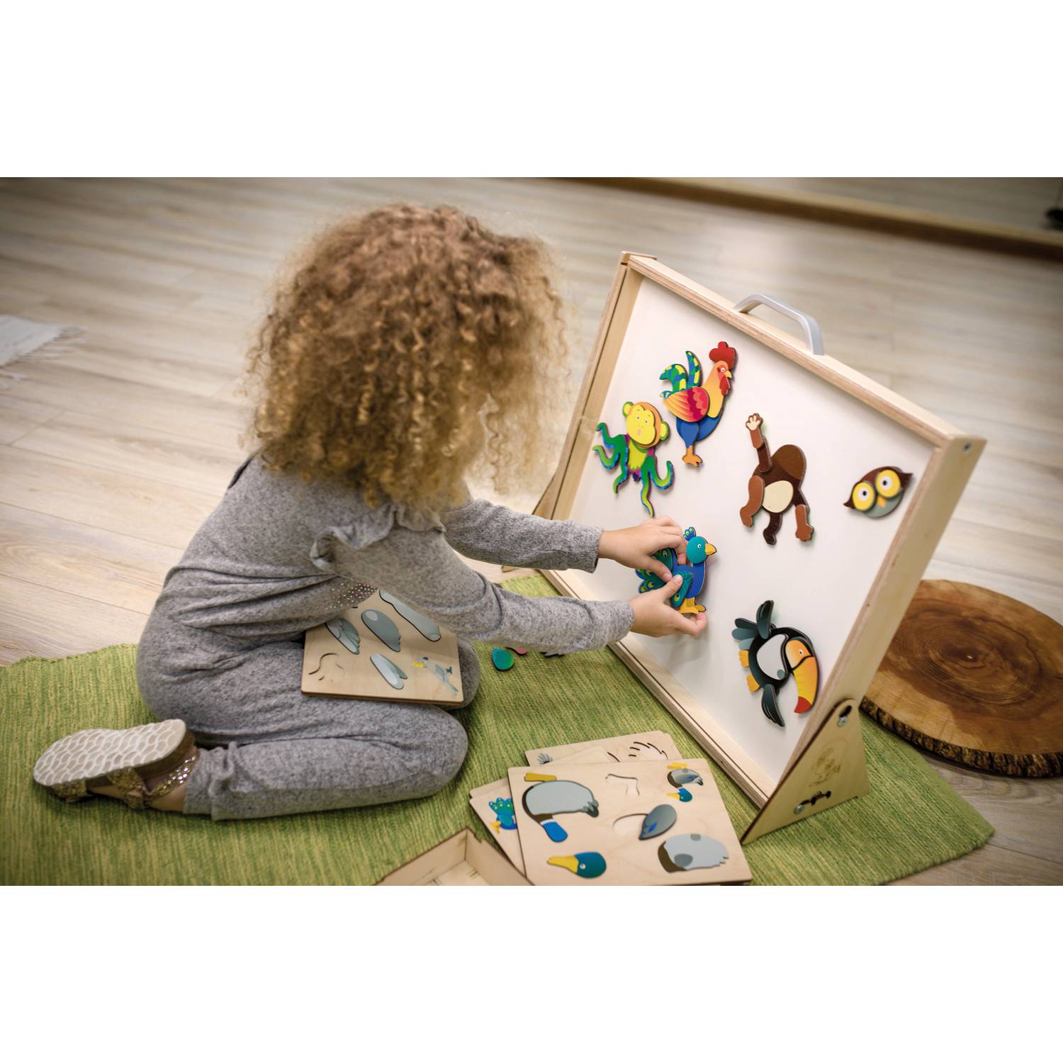 EDUPLAY 120672 Magnetpuzzle Vögel, mehrfarbig