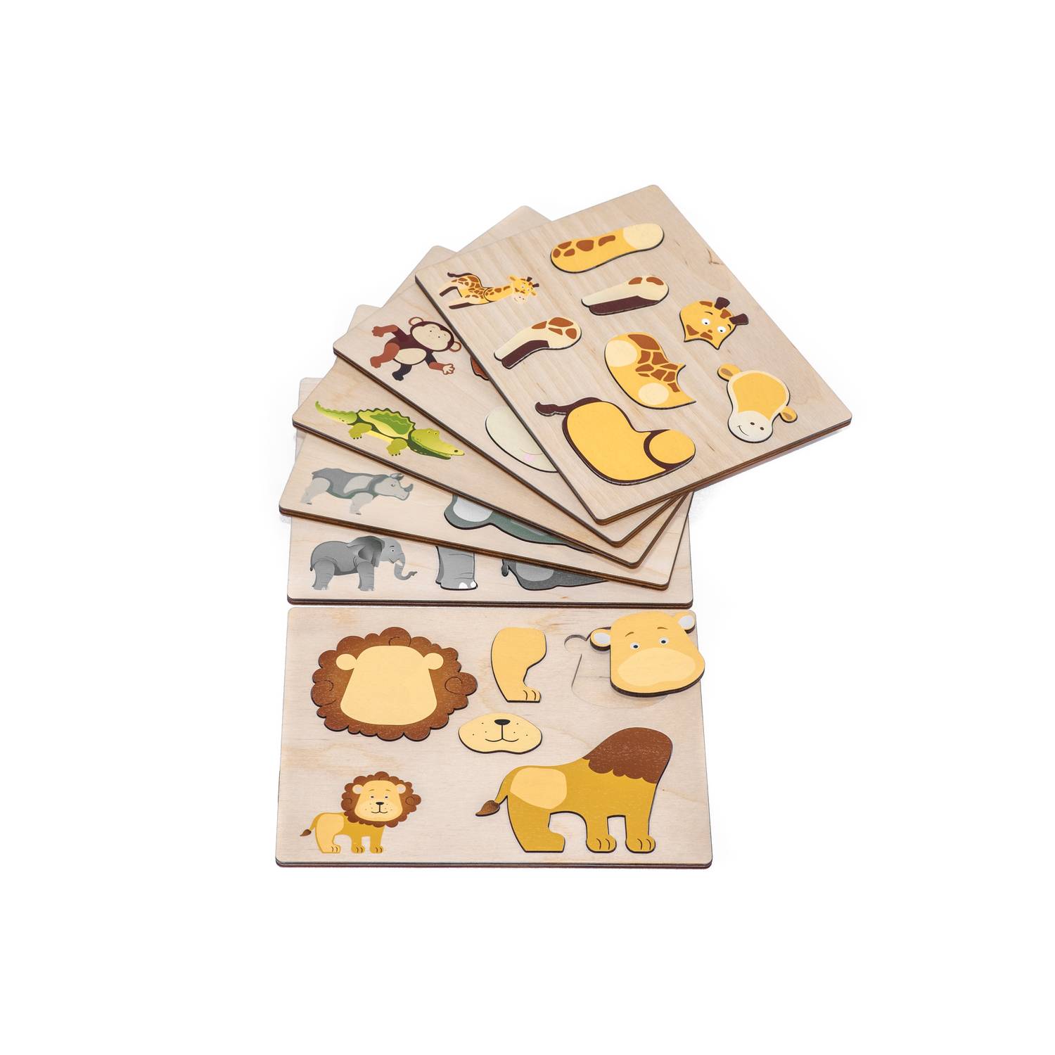 EDUPLAY 120673 Magnetpuzzle Wildtiere, mehrfarbig