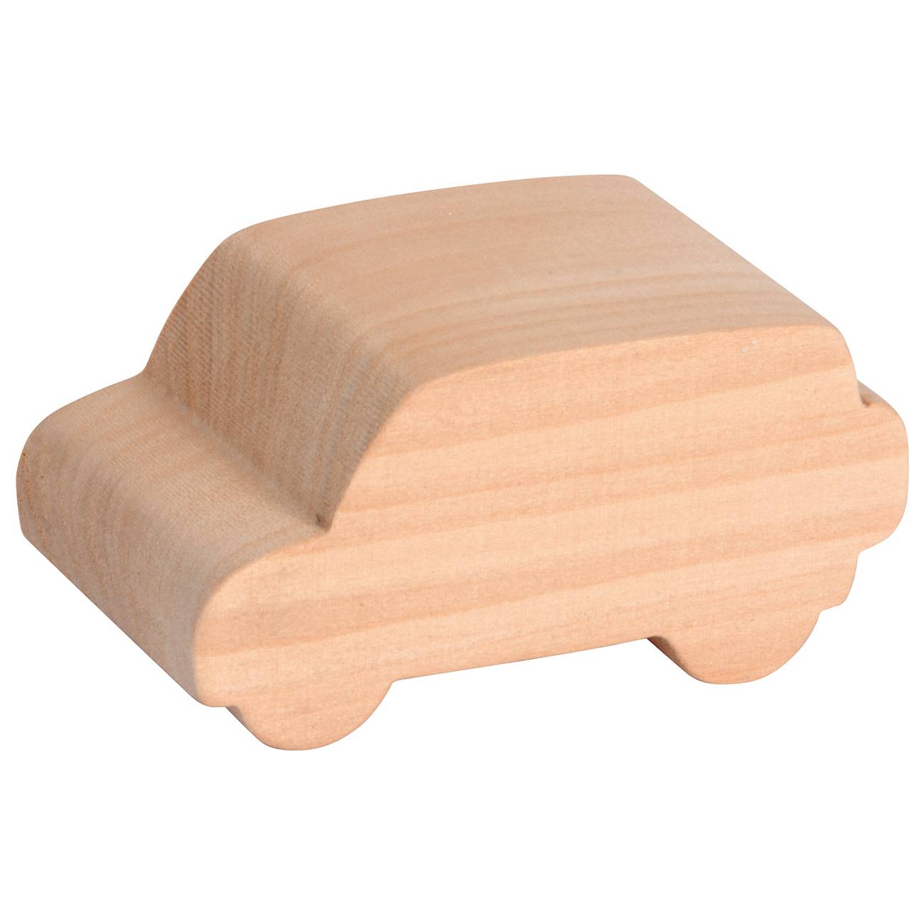 EDUPLAY 210289 Schnitzholz Autos, natur, 3-teilig (1 Set)