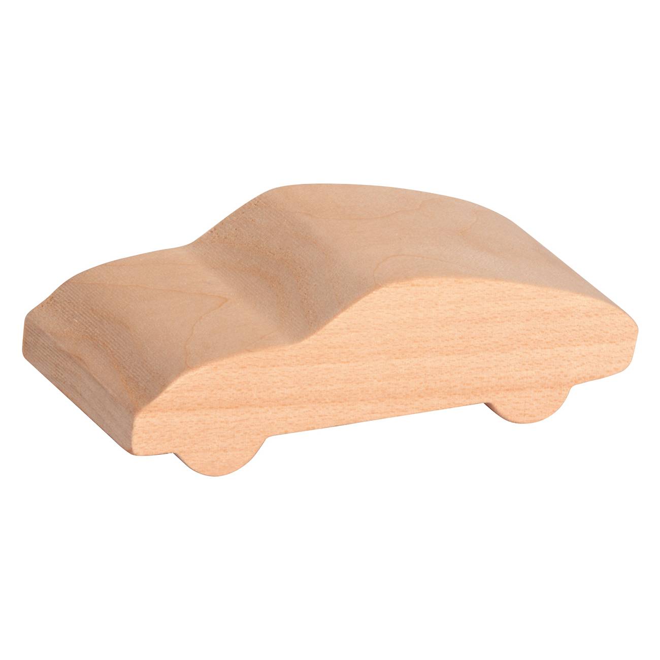 EDUPLAY 210289 Schnitzholz Autos, natur, 3-teilig (1 Set)