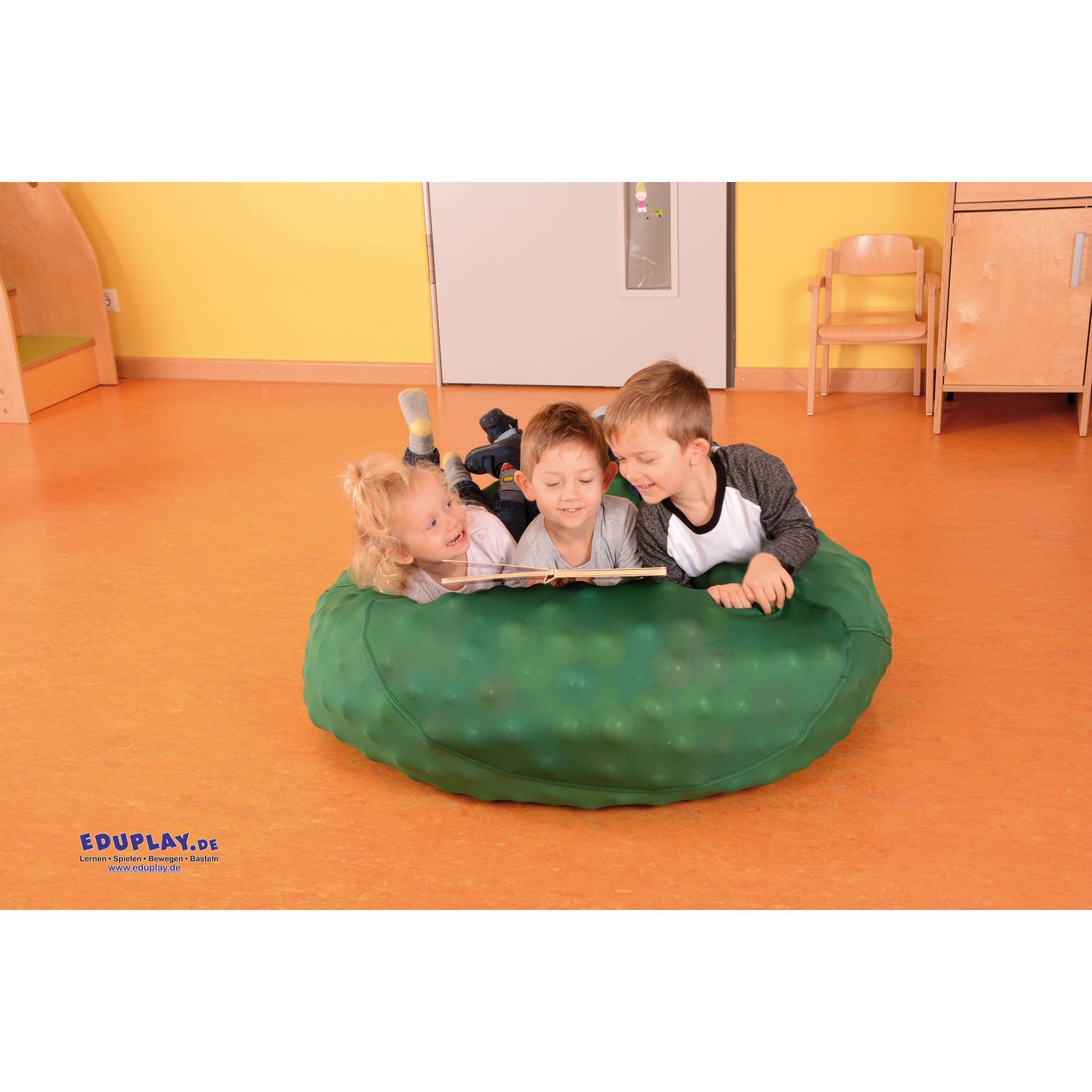 EDUPLAY 110428 Sensorik-Sack, Ø 100 cm, dunkelgrün