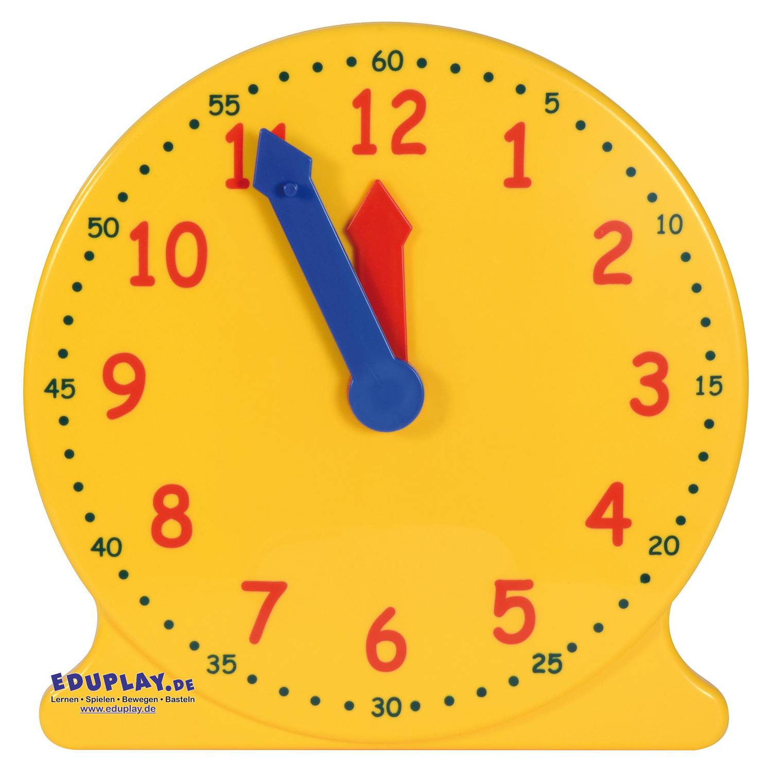 EDUPLAY 120702 Lernuhr Lehrer, gelb/rot/blau