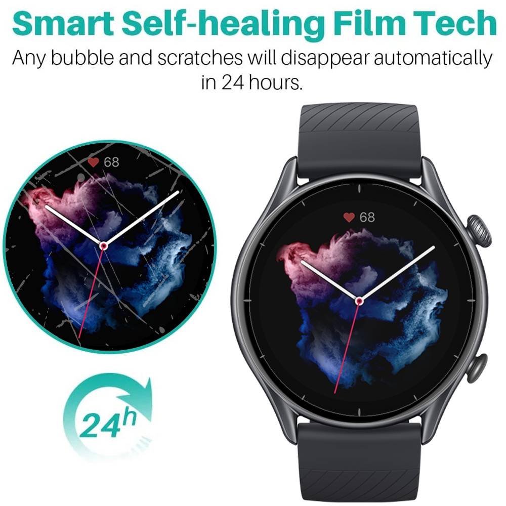 Für Amazfit GTR 3 3D Curved Schutz Folie Soft Film Schutz Cover Displayschutz