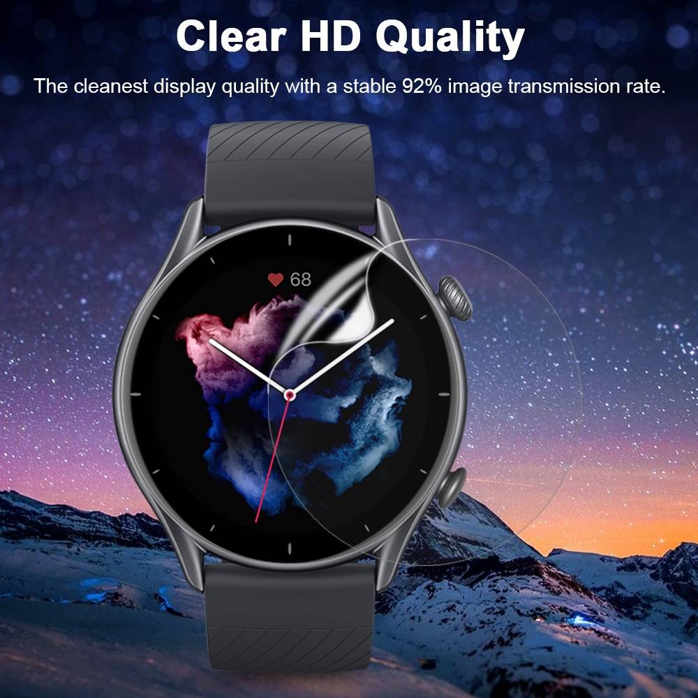 Für Amazfit GTR 3 3D Curved Schutz Folie Soft Film Schutz Cover Displayschutz