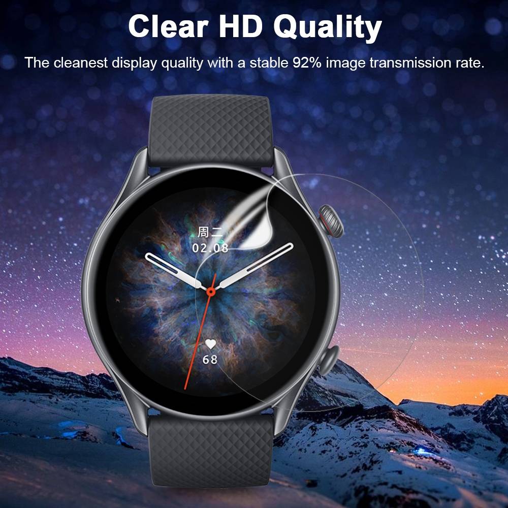 Für Amazfit GTR 3 Pro 3D Curved Schutz Folie Soft Film Schutz Cover Displayschutz