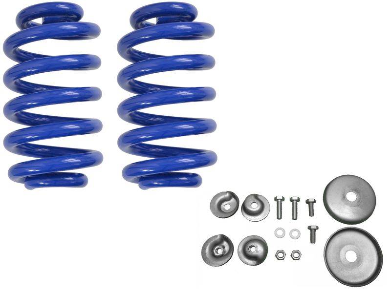 2 Stück - Schraubenfedern für Westfalia - 1000 kg Farbe blau+ Befestigungssatz