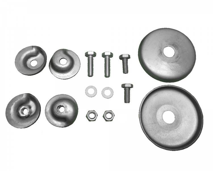 2 Stück - Schraubenfedern für Westfalia - 1000 kg Farbe blau+ Befestigungssatz