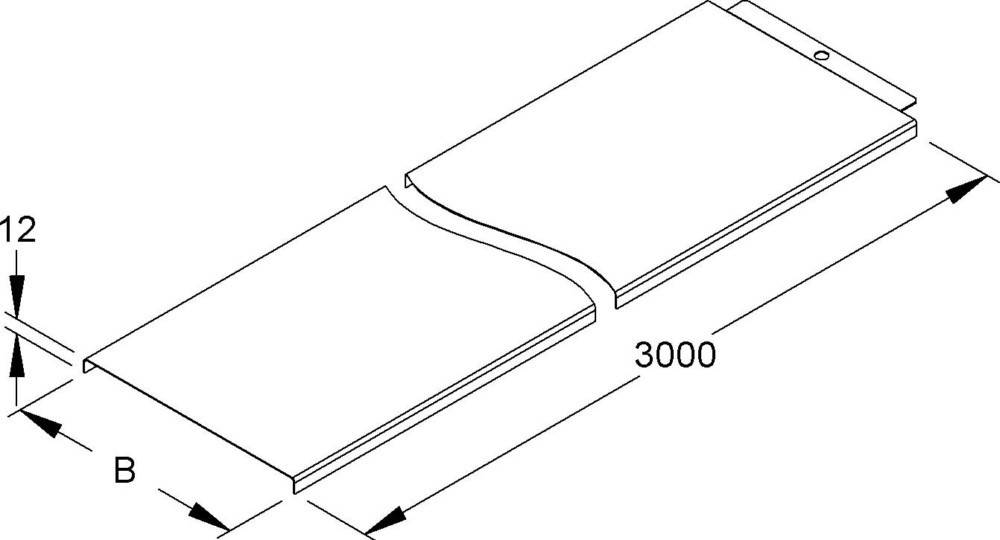 Niedax Kabelrinnendeckel RD 400