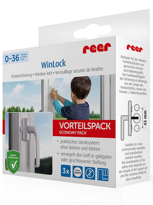 3 reer Kindersicherung Fenster