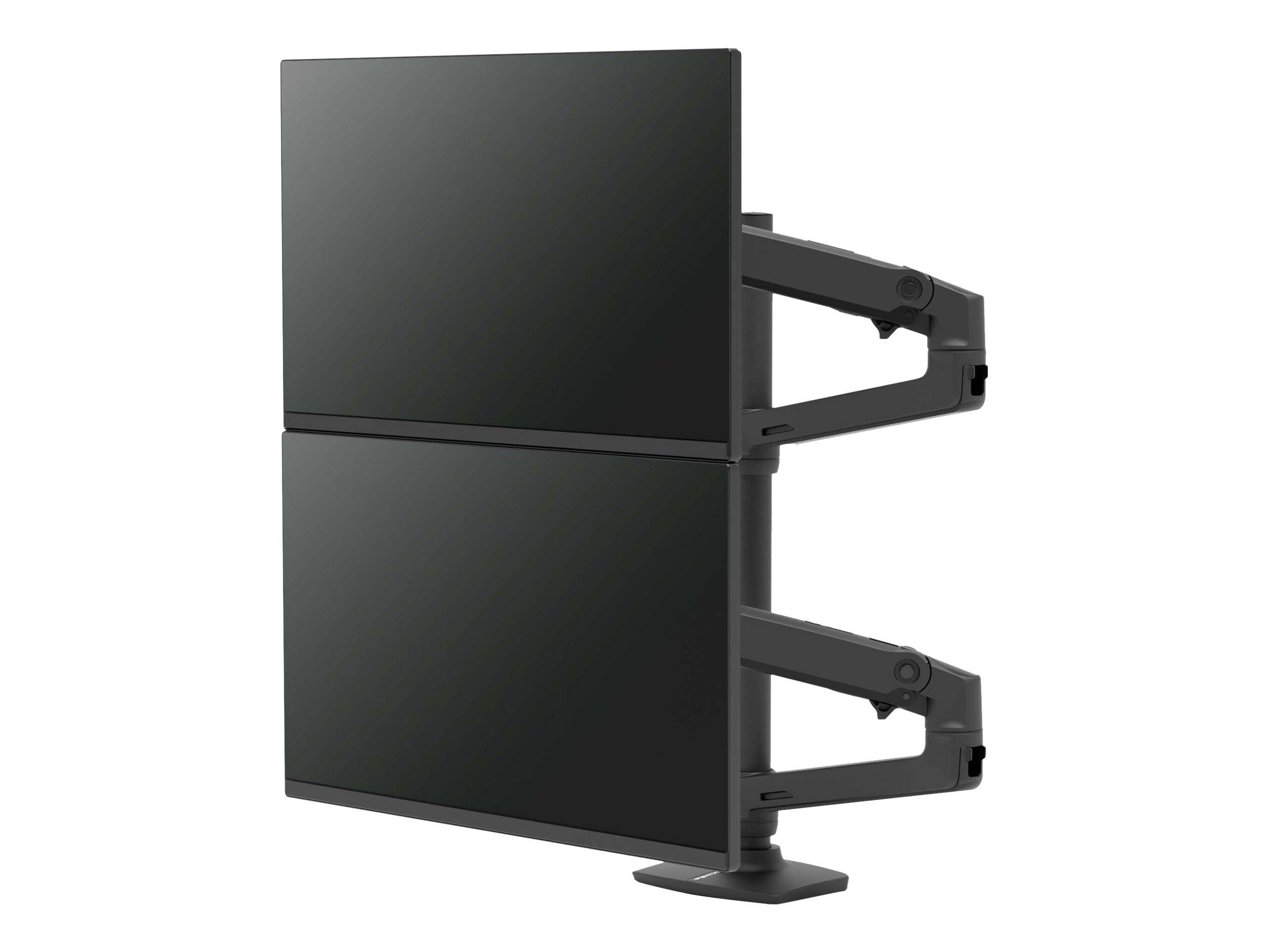 Ergotron LX - Befestigungskit (Doppelarm, hohe Säule) - für 2 LCD-Displays - mattschwarz - Bildschirmgröße: bis zu 101,6