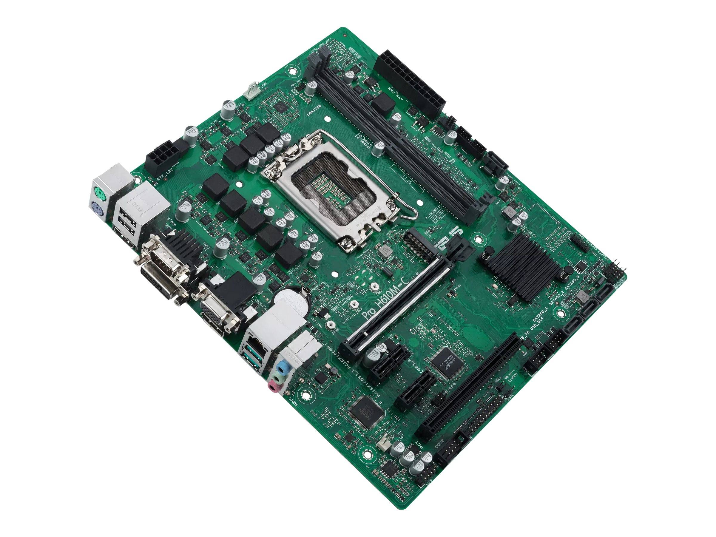 ASUS Pro H610M-C-CSM - Motherboard - micro ATX - LGA1700-Sockel - H610 Chipsatz - USB 3.2 Gen 1, USB 3.2 Gen 2 - Gigabit