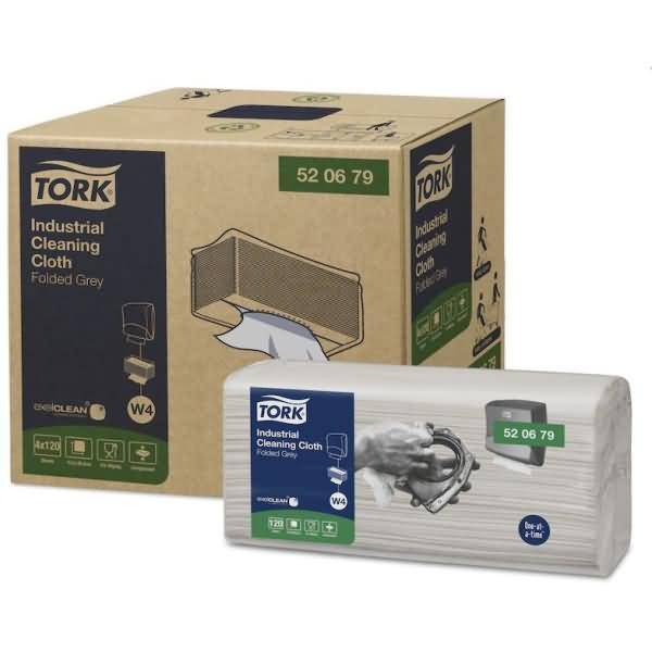 Industrie-Reinigungstücher 35,5x41,5cm 1-lagig grau 4x120 Tücher