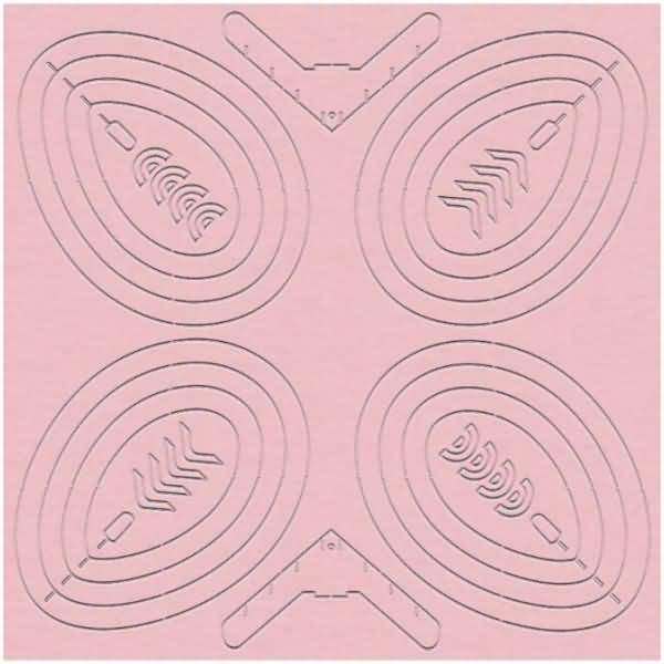 Bastel-Set 3D Oster-Dekoration VE=12 Stück