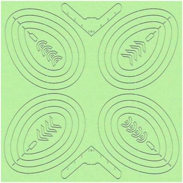 Bastel-Set 3D Oster-Dekoration VE=12 Stück