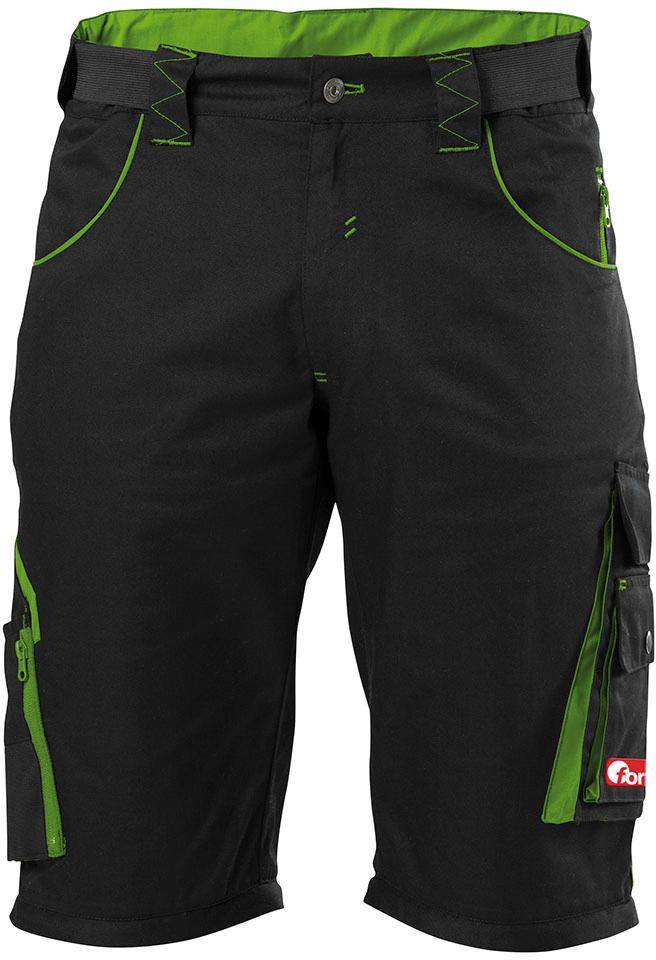 FORTIS Herren Bermuda 24,schw./limegreen, Gr. 48
